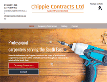 Tablet Screenshot of chippiecontracts.co.uk